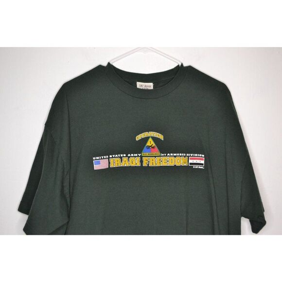 US Army Men's XXL Green Short Sleeve Graphic Print T-Shirt - Picture 2 of 12